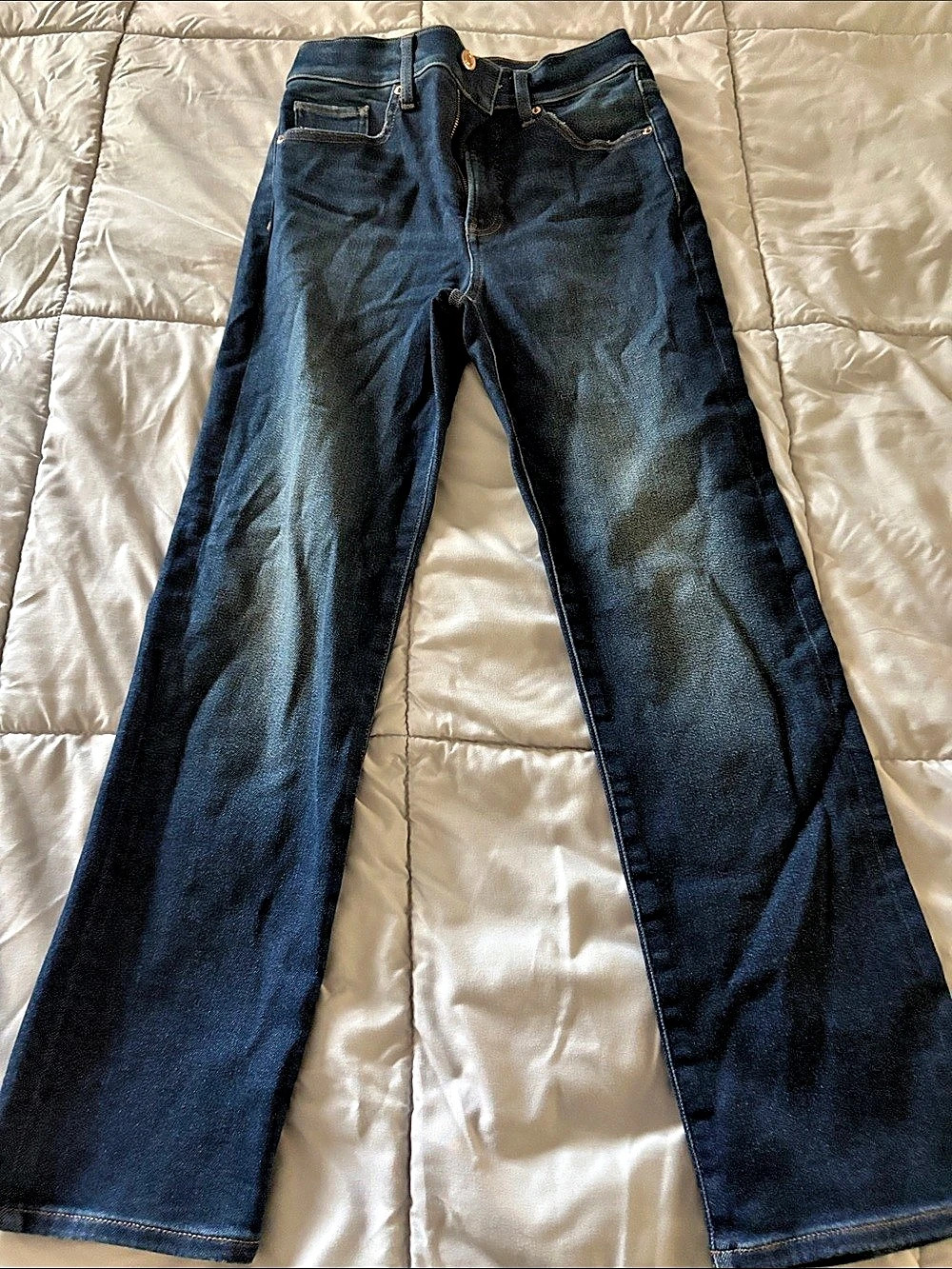 Express 90s Slim Super High Rise Jeans Blue Waist 4S